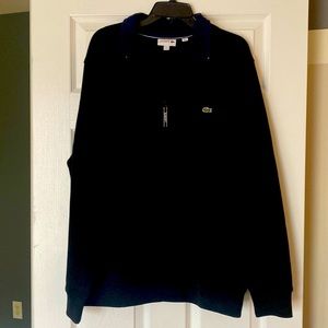 men’s  Lacoste sweatshirt size 8 black color